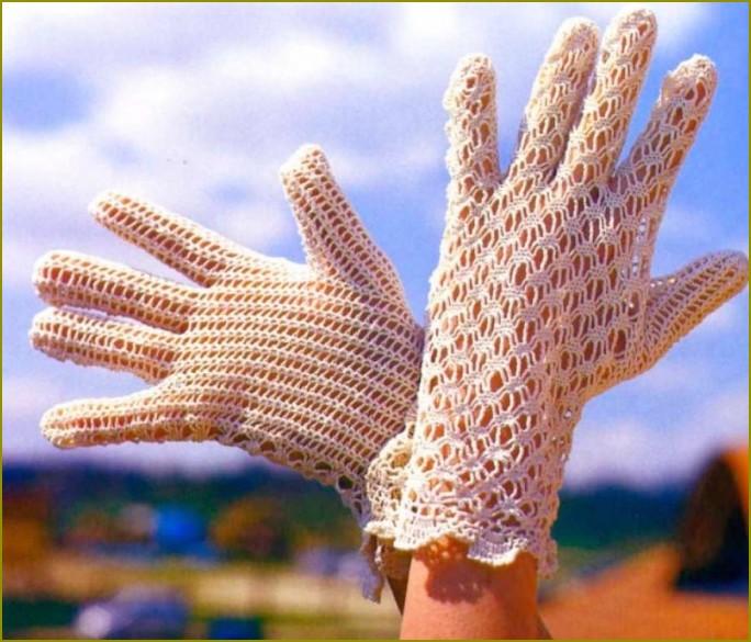 Jak połączyć ażurowe rękawiczki szydełkowe