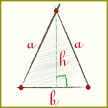 Jak znaleźć powierzchnia trójkąta równoramiennego